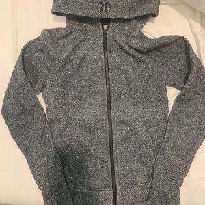 Lululemon Scuba Full-Zip Hoodie Luminesce Splatter White Black 4